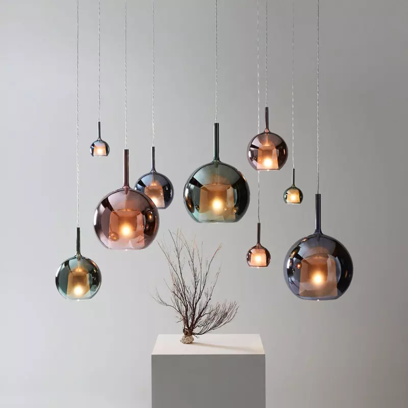 Suspension LED en aluminium minimaliste nordique Fjordis par Lumina