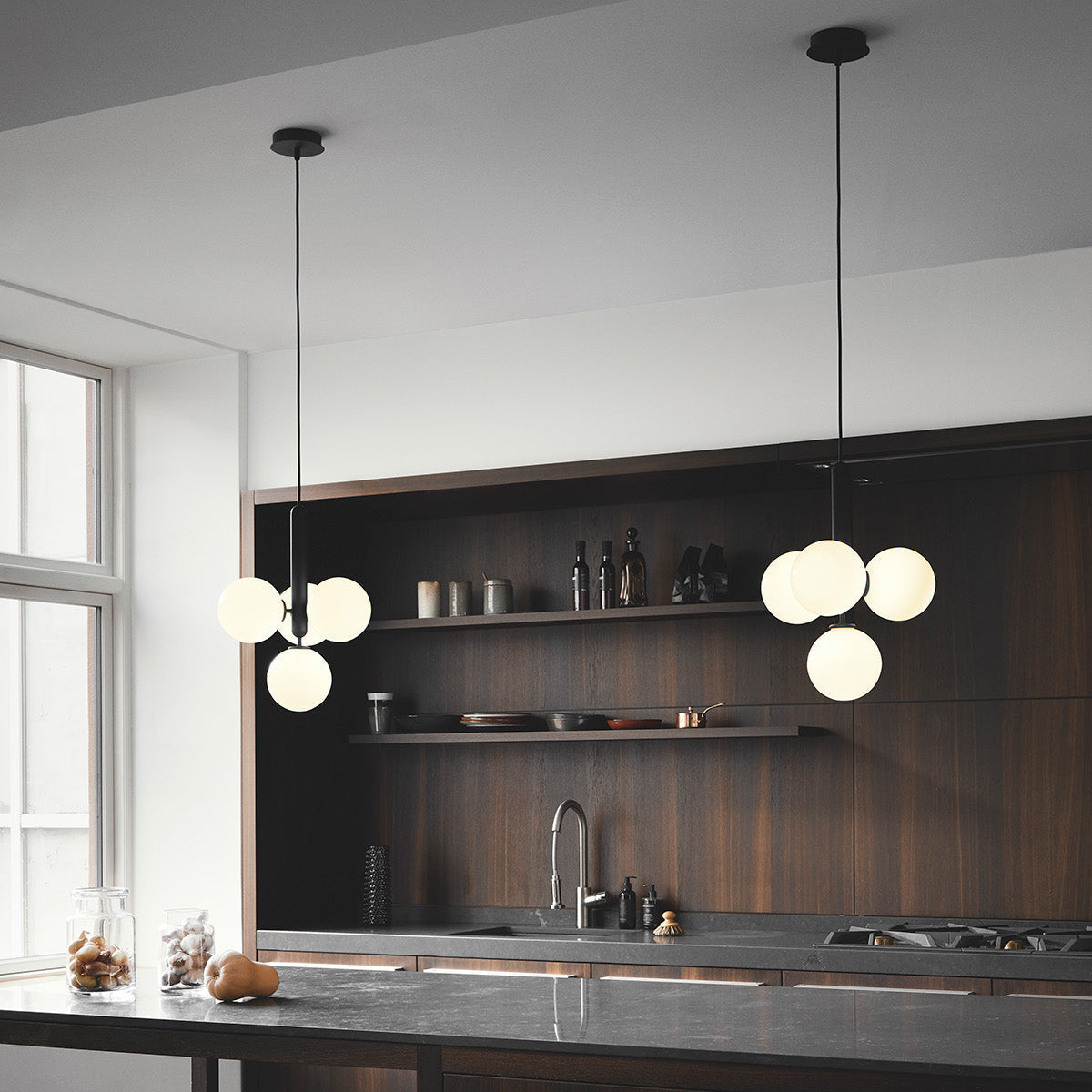 Etara Klare Glas Minimalistische Pendelleuchte für Esstische