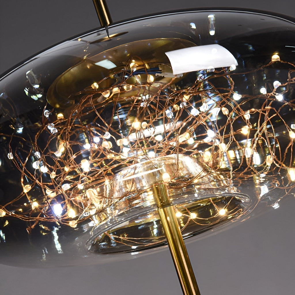 Aurora Nordic Glas-Kugel-Pendelleuchte für den Essbereich
