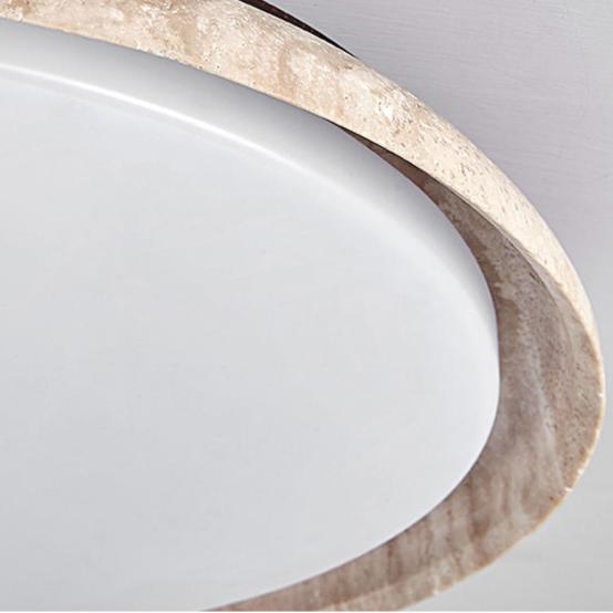 Caldra Travertine LED Retro Ceiling Light for Japandi Interiors