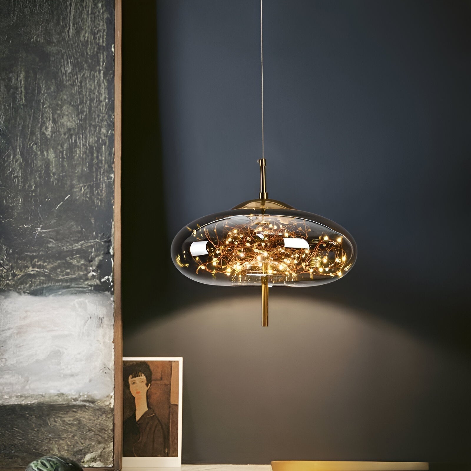 Aurora Nordic Glas-Kugel-Pendelleuchte für den Essbereich