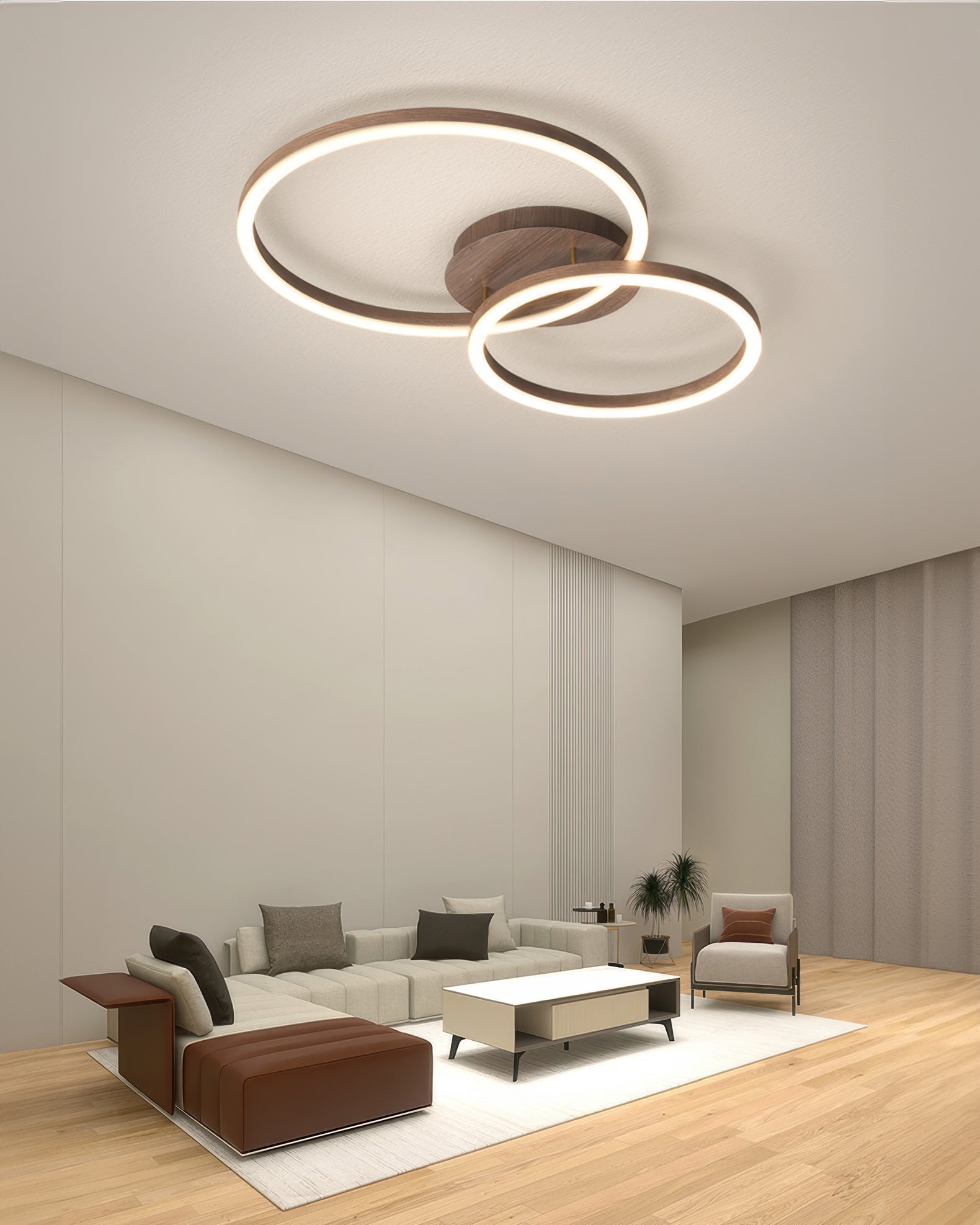 Asteron Geometric LED Ceiling Light Flush Mount for Modern Homes