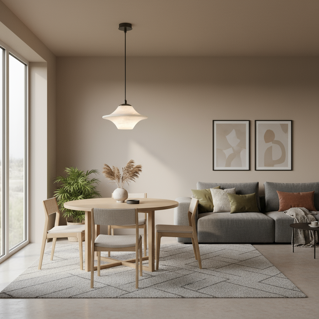 Lunora Marble Minimalist Pendant Light for Dining Rooms