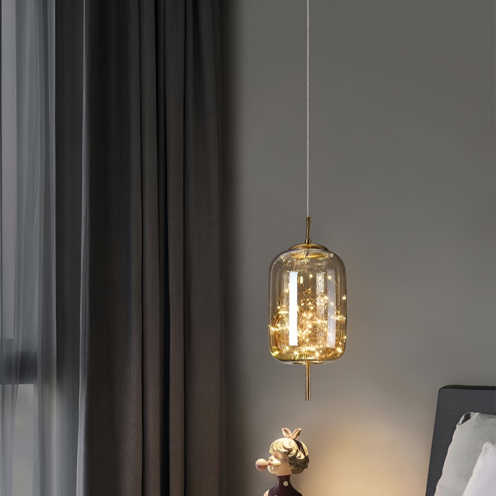 Aurora Nordic Glas-Kugel-Pendelleuchte für den Essbereich