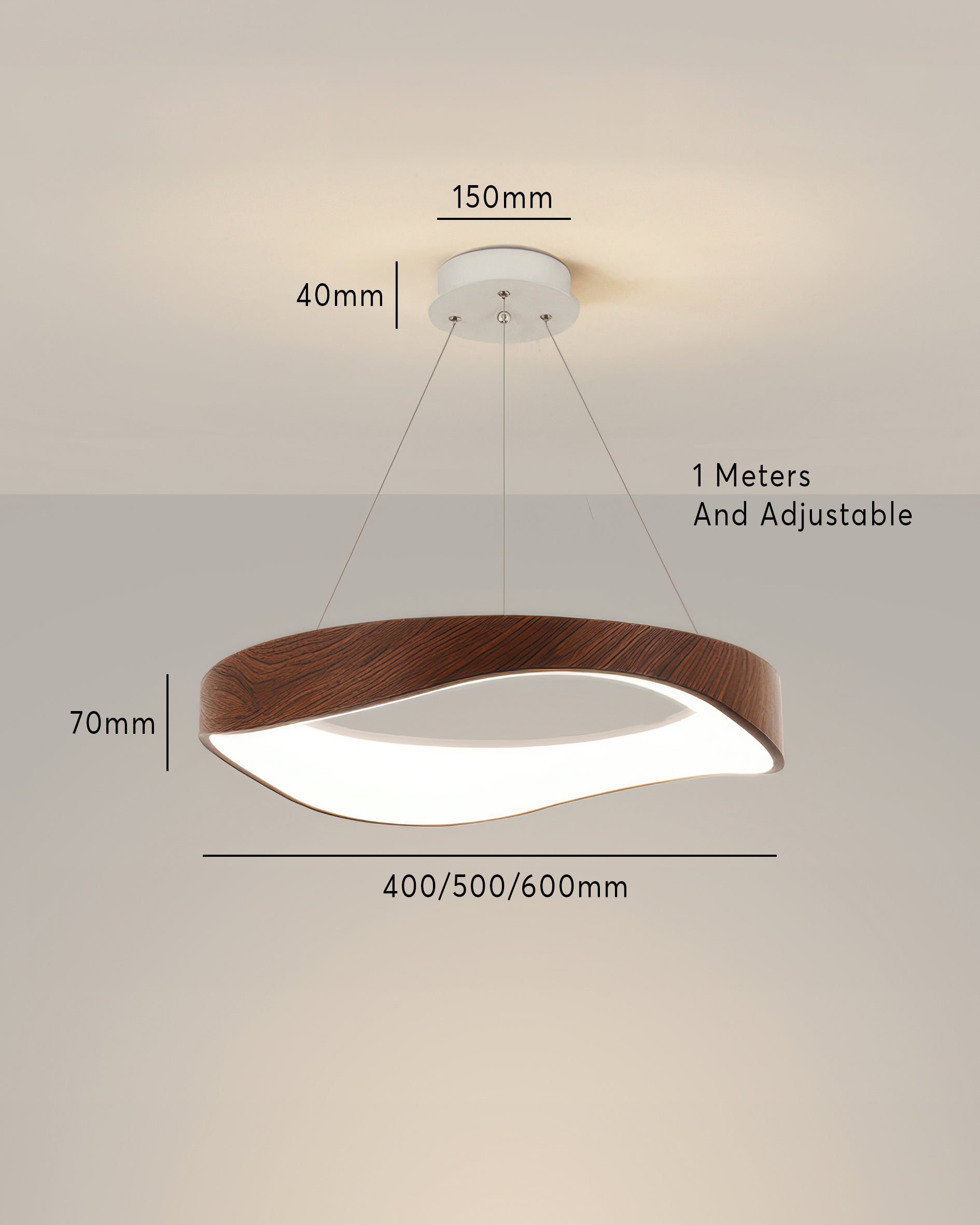 لوستر حلقه‌ای LED آستراهالو برای دکوراسیون مدرن