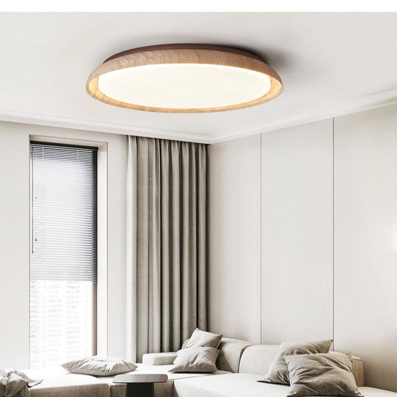 Caldra Travertine LED Retro Ceiling Light for Japandi Interiors