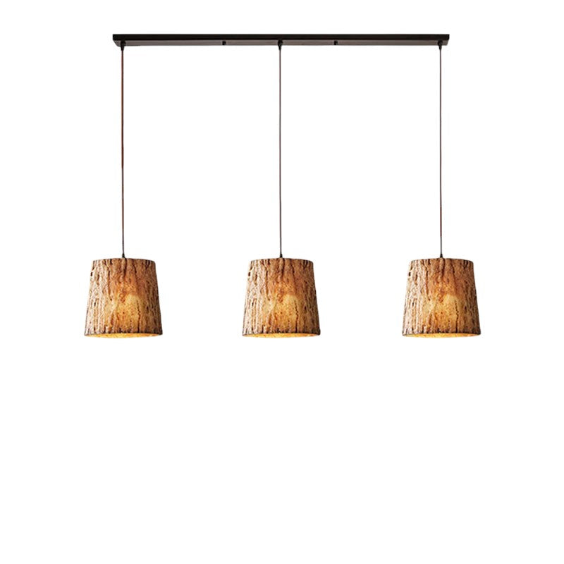 Kyran Tree Trunk Pendant Light In Natural Wood Finish