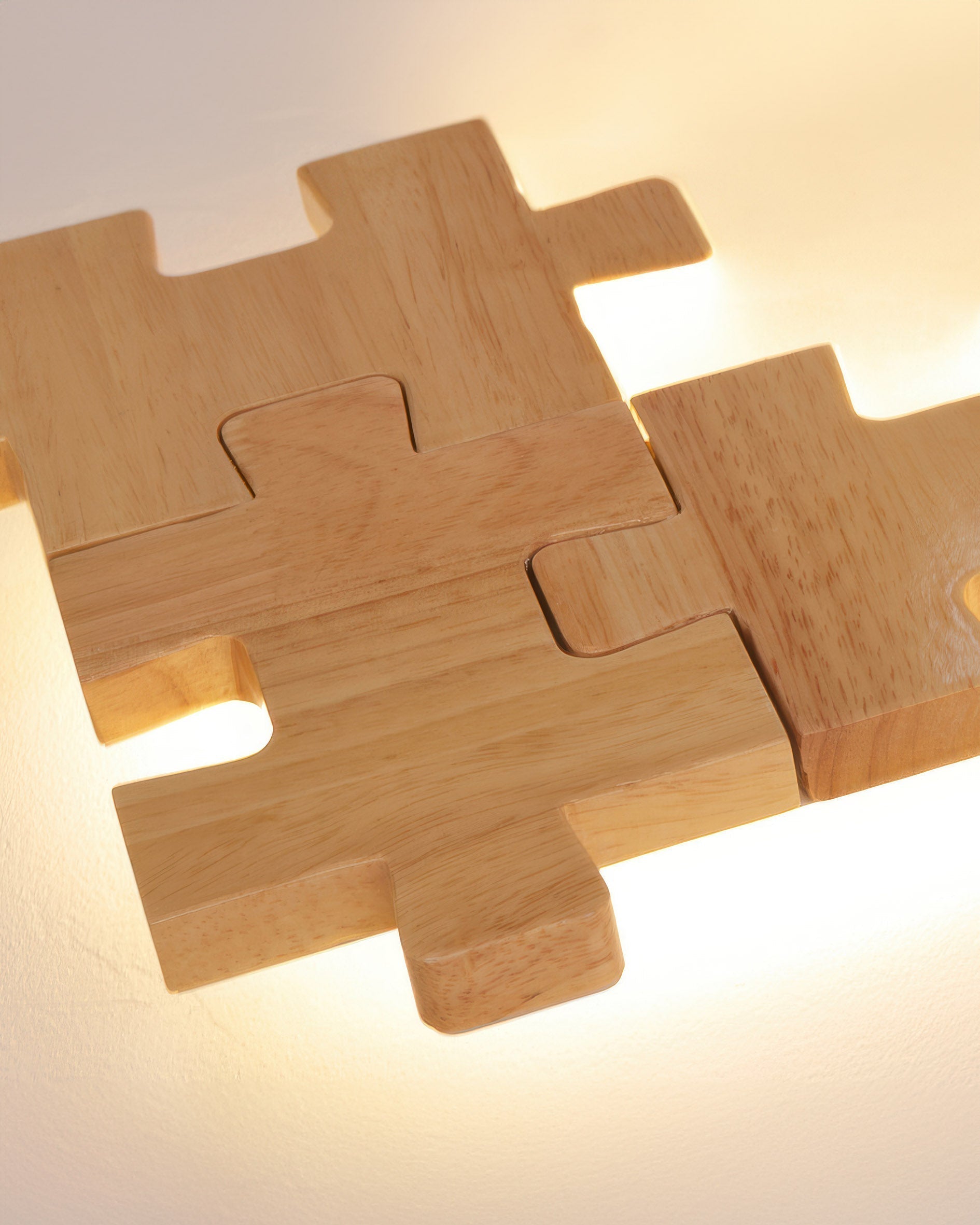 Applique da parete LED in legno SylvaOak Puzzle stile nordico minimalista