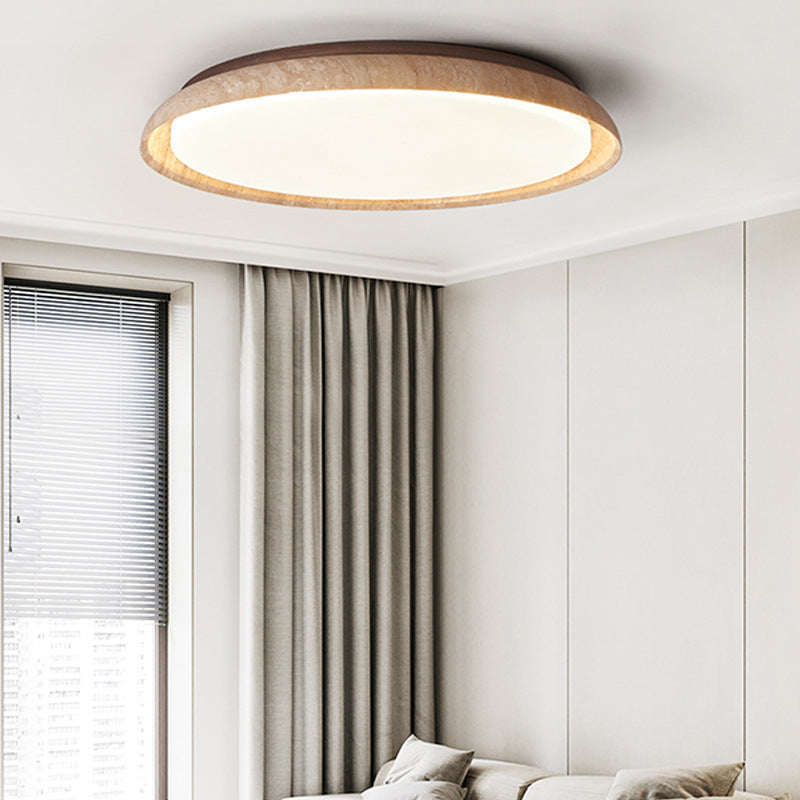 Caldra Travertine LED Retro Ceiling Light for Japandi Interiors