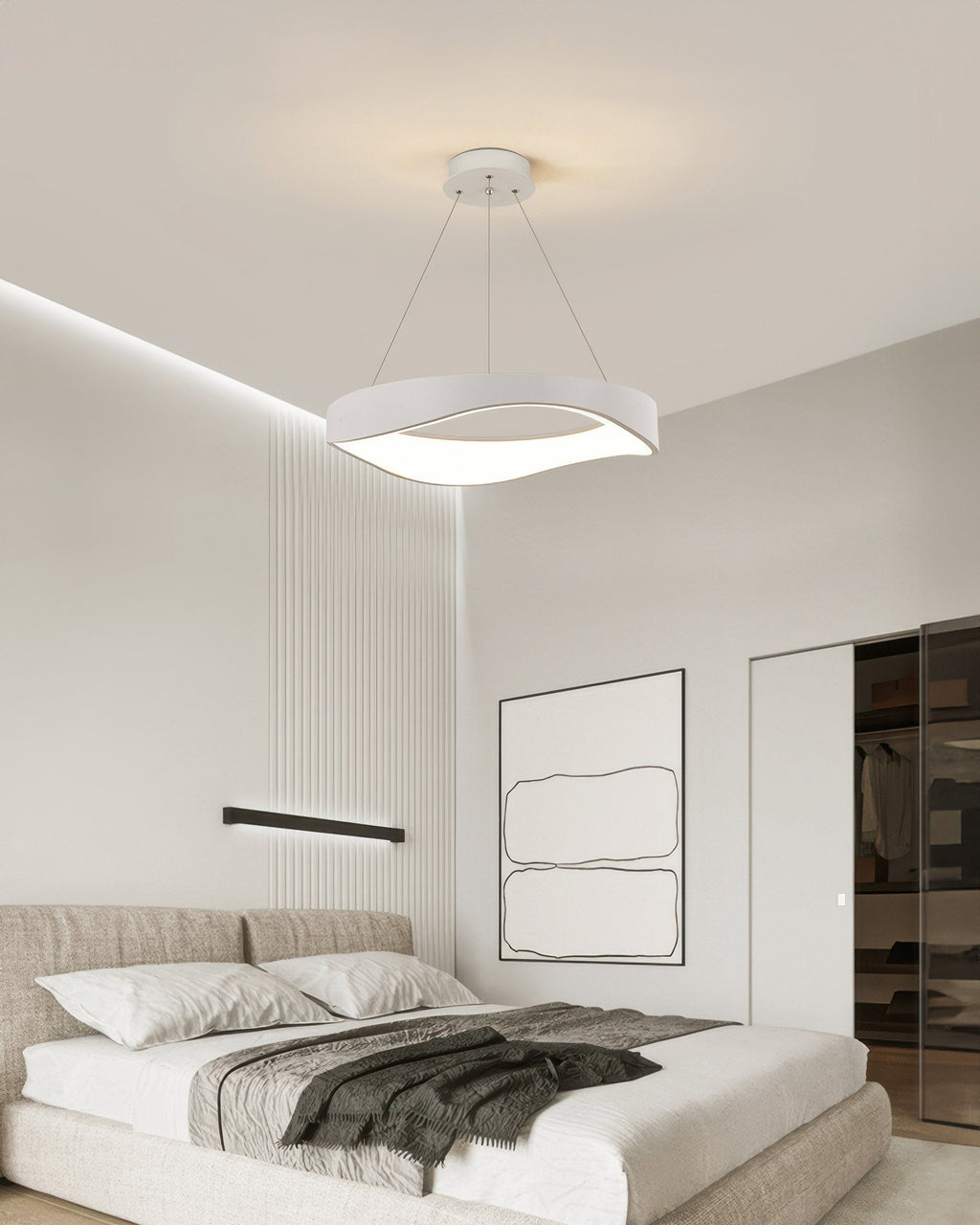 لوستر حلقه‌ای LED آستراهالو برای دکوراسیون مدرن