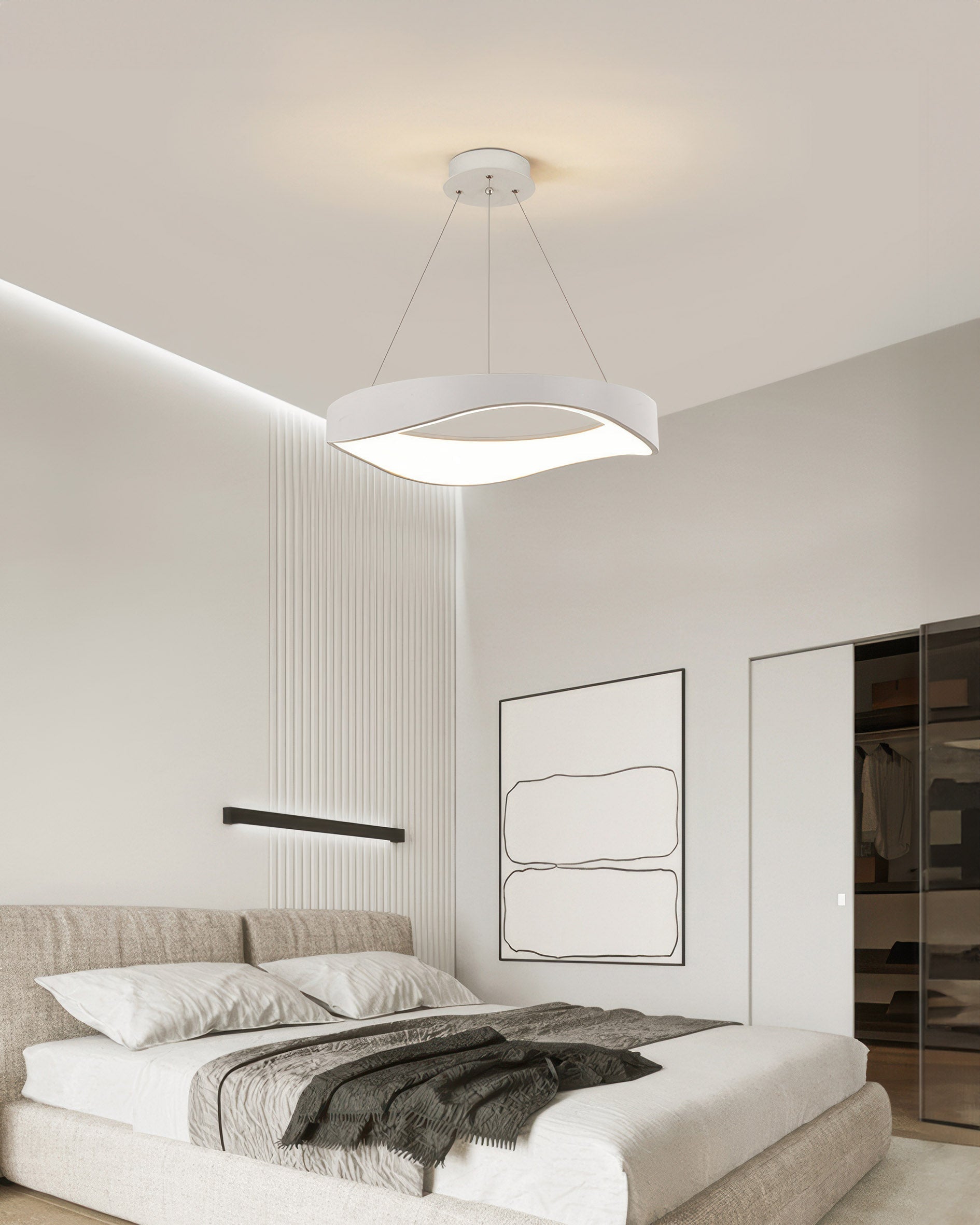 لوستر حلقه‌ای LED آستراهالو برای دکوراسیون مدرن