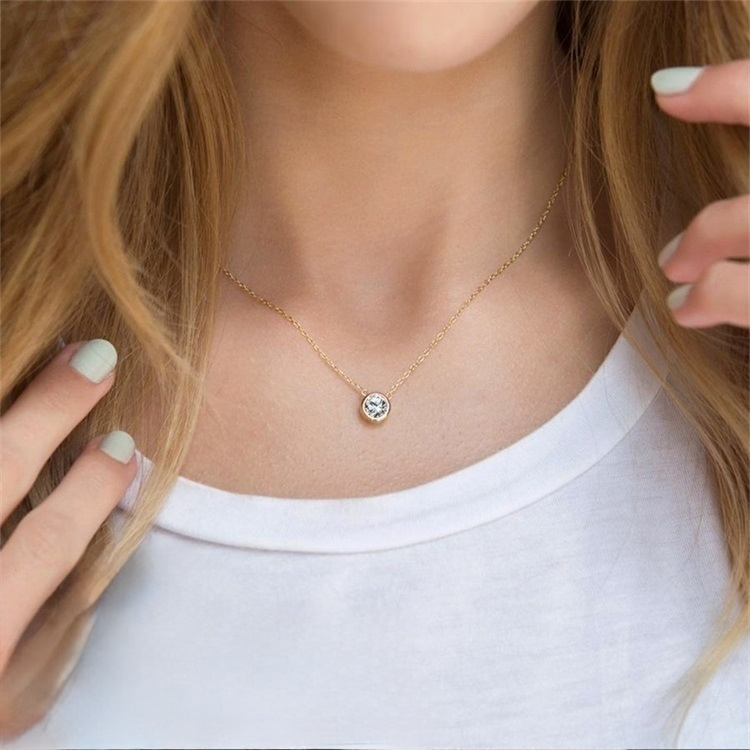 Collana Luna con Pietra di Nascita