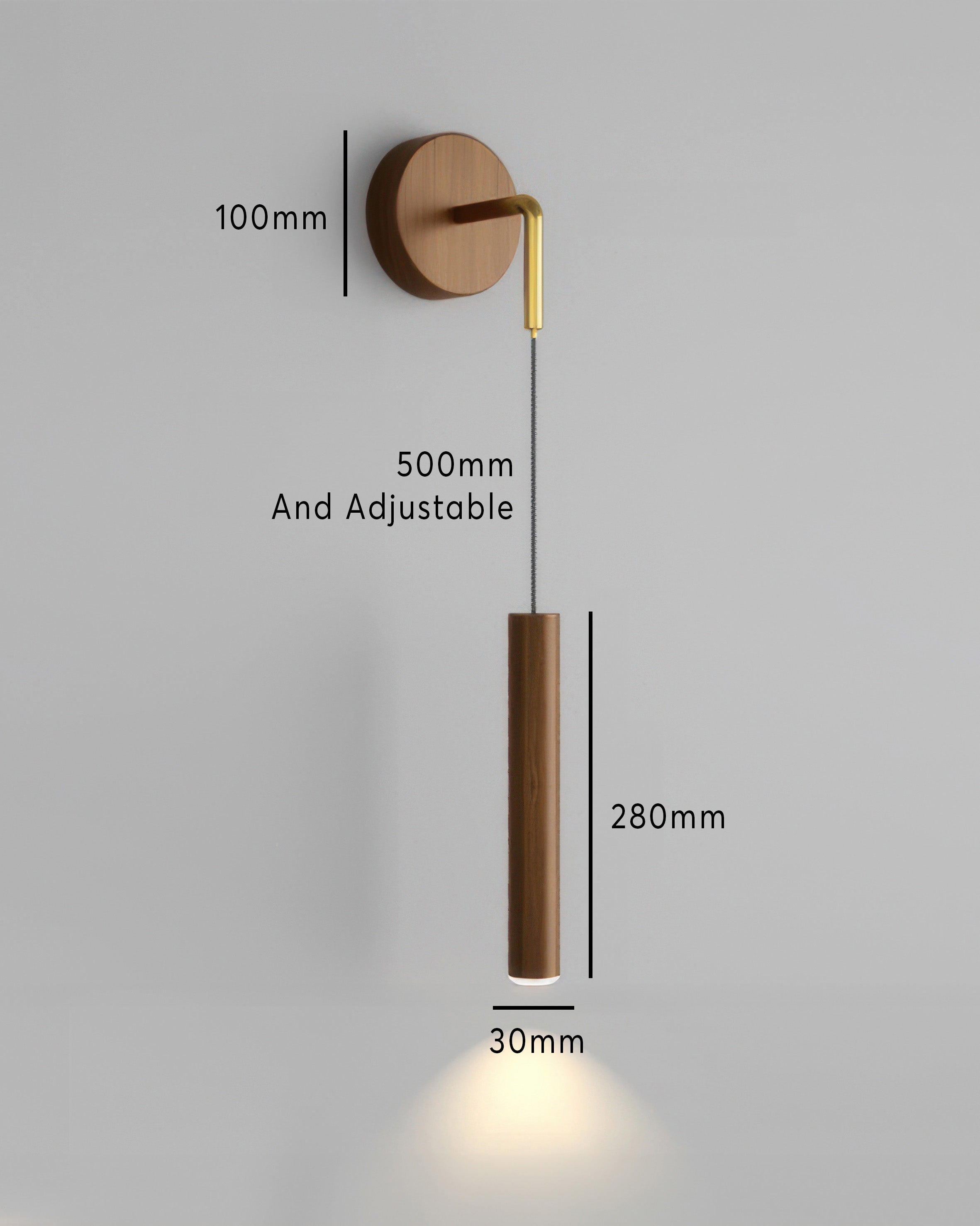 LumaCore Modern Cylinder LED Vägglampa för Hall, Sovrum och Vardagsrum