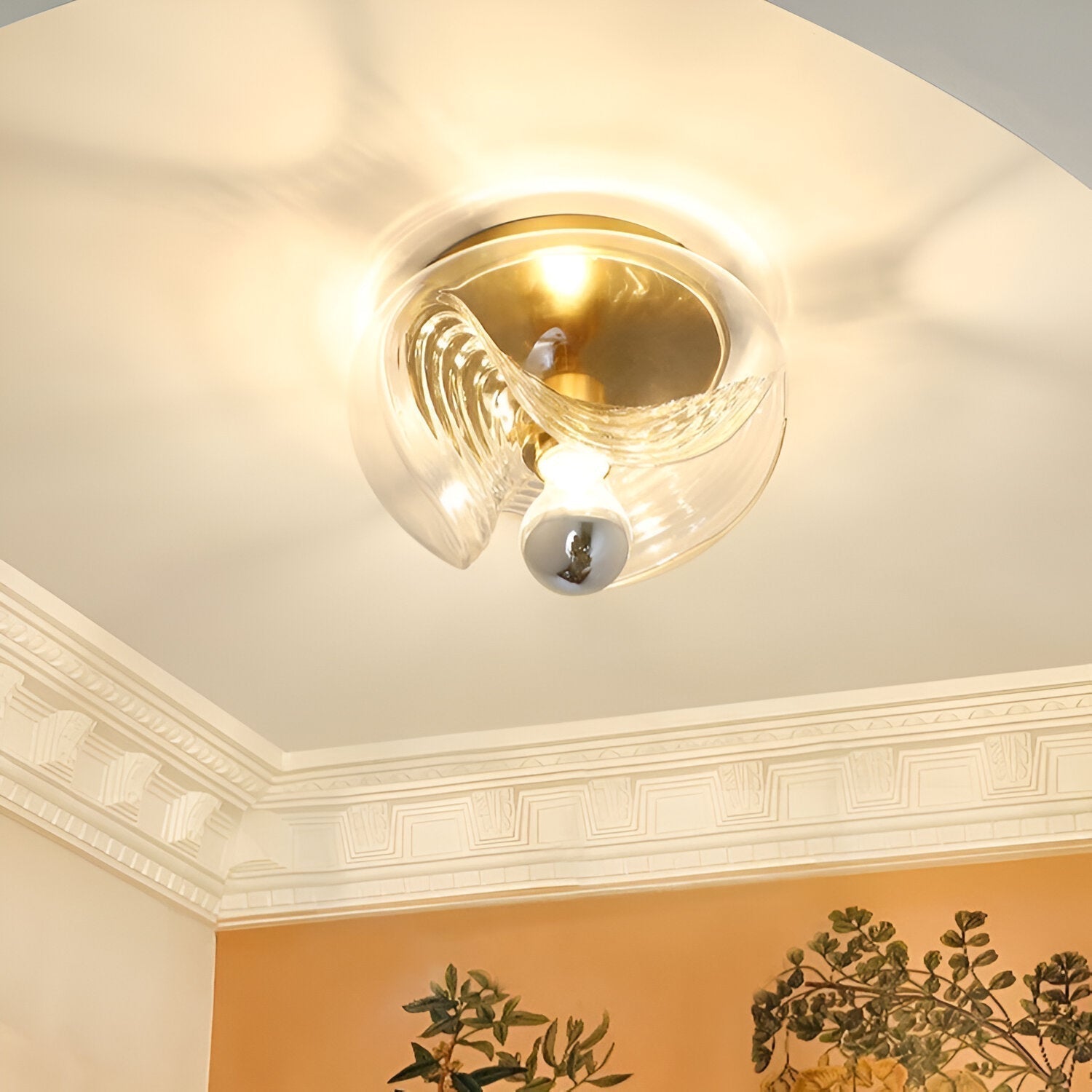 Stropní lampa Caelorn Vintage Bauhaus s francouzským středověkým kouzlem