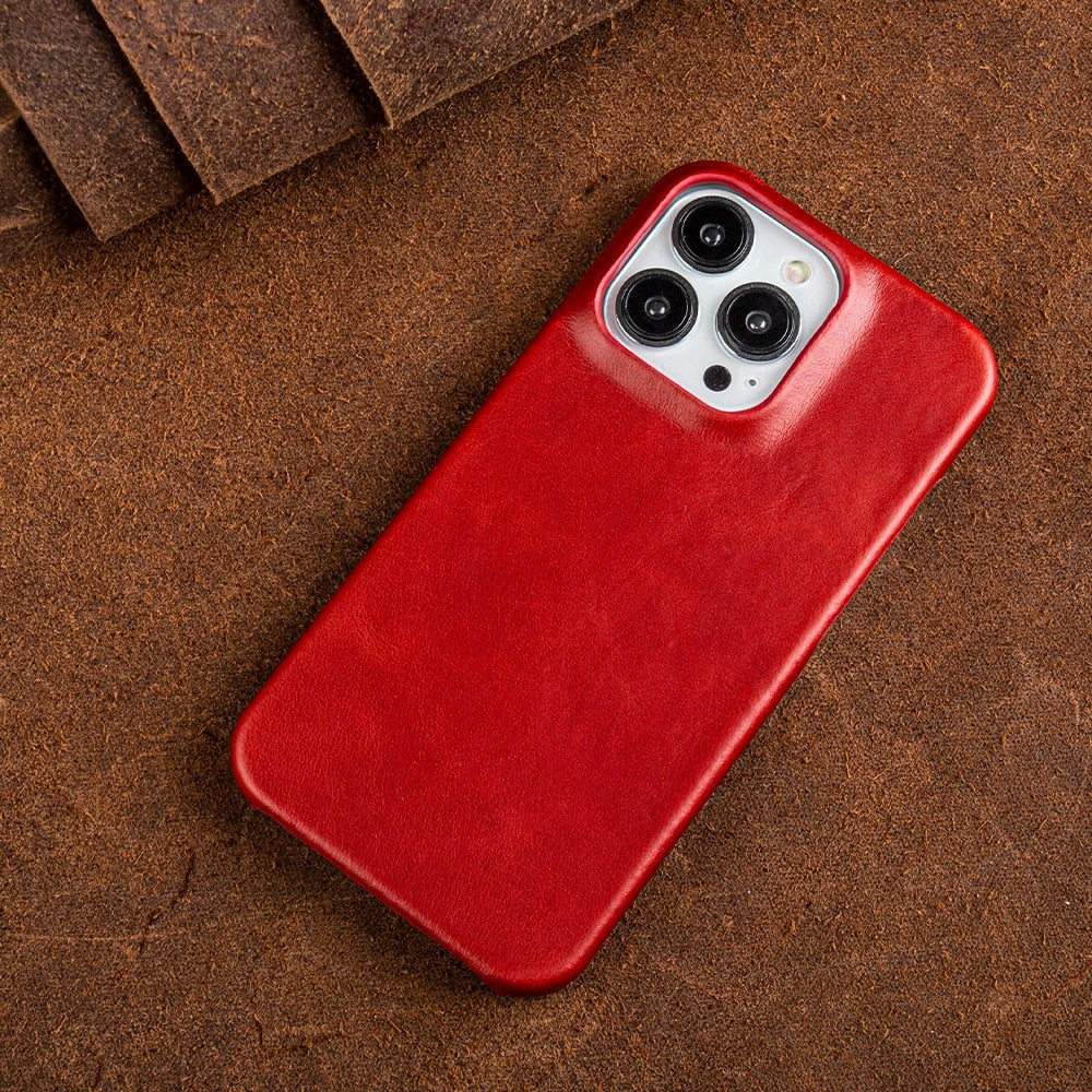 Pouzdro na iPhone z pravé kůže Oil Wax Nova od Nova Creations