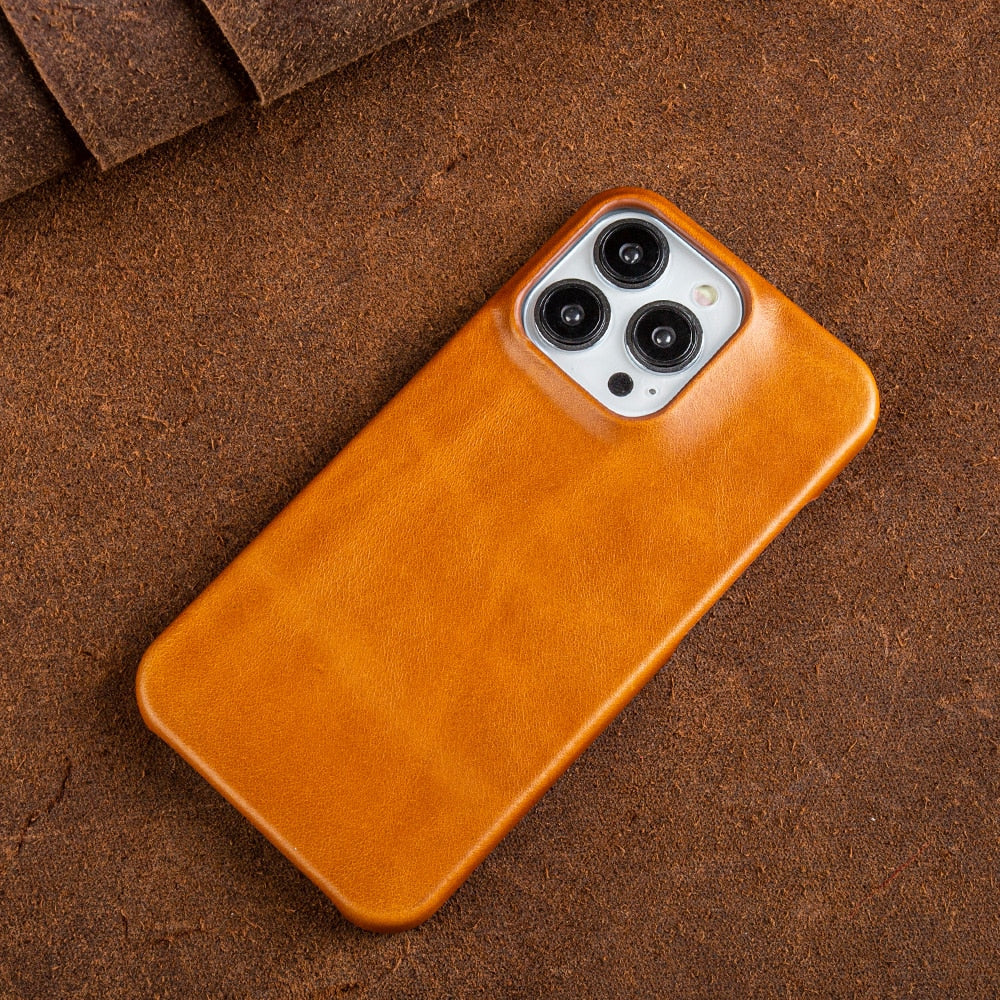 Pouzdro na iPhone z pravé kůže Oil Wax Nova od Nova Creations