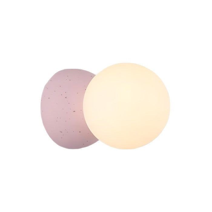Virelo Zement Volcanic Stone Opal Glass Pendant Light