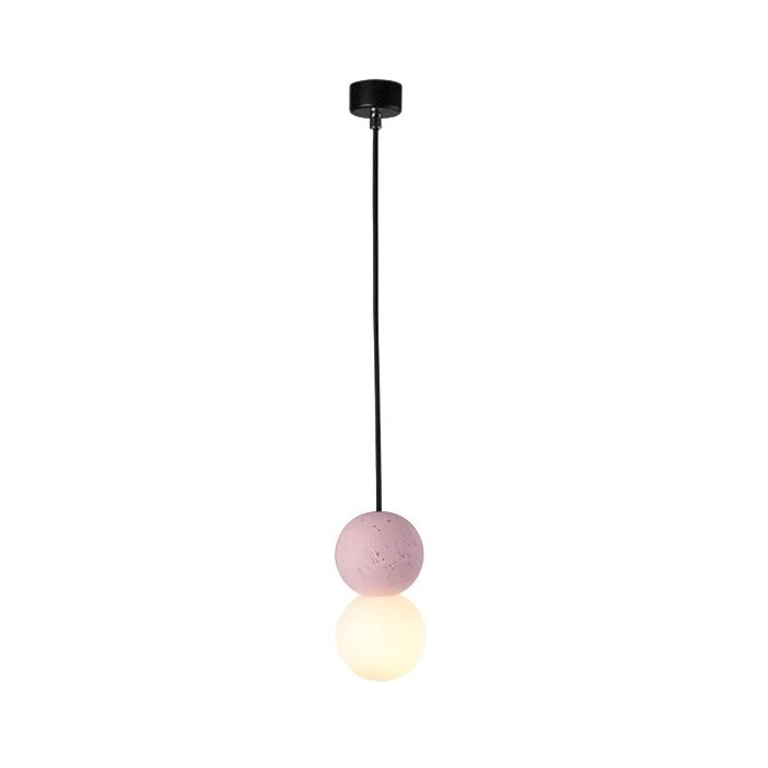 Virelo Zement Volcanic Stone Opal Glass Pendant Light
