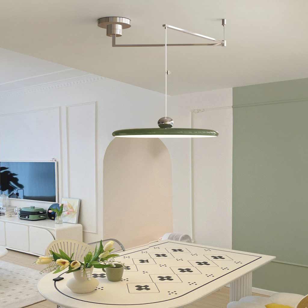 Adjustable Swing Arm Pendant Light Fixture for Living Spaces