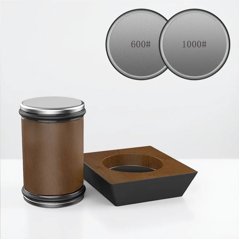 NovaSharp Rolling Knife Sharpener Set With Diamond Grinder And Wooden Platform