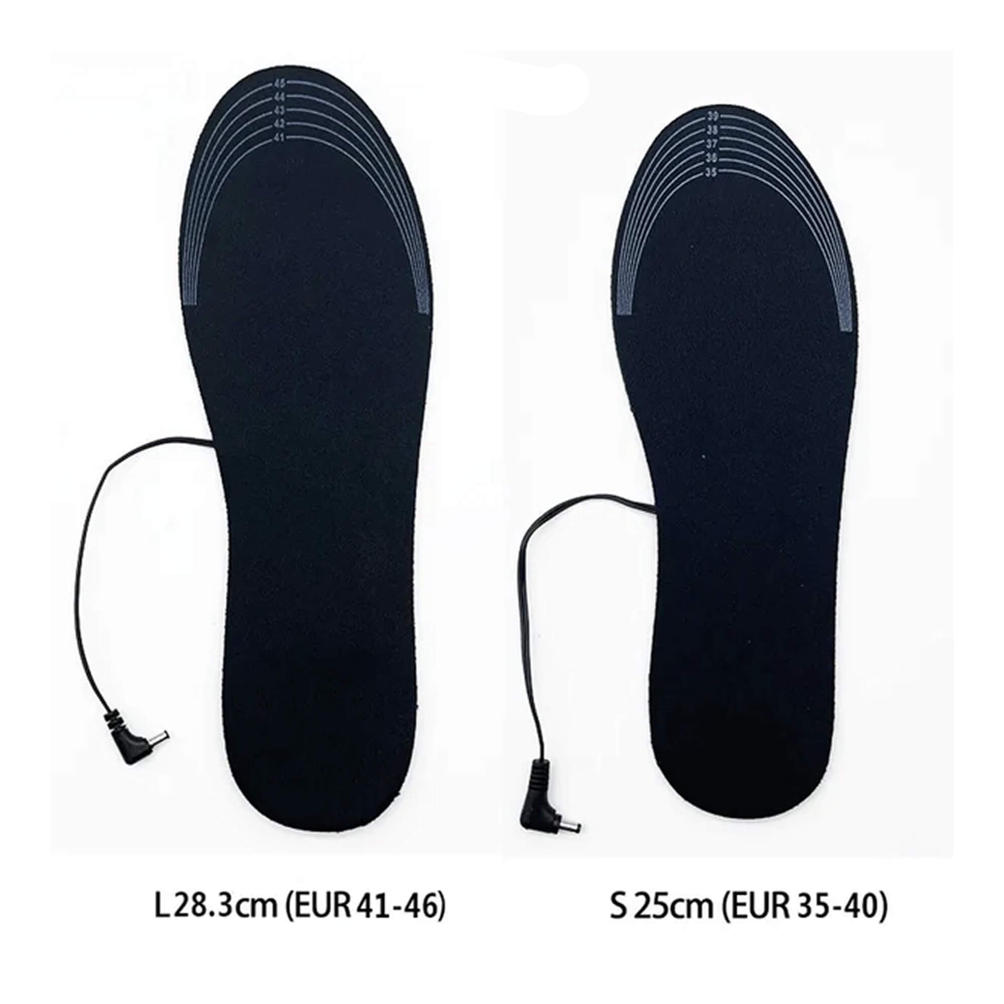 کفی‌های گرم‌شونده قابل شارژ برای چکمه، 8 وات 5 ولت 2 آمپر با منبع تغذیه USB، قابل برش به اندازه، EVA