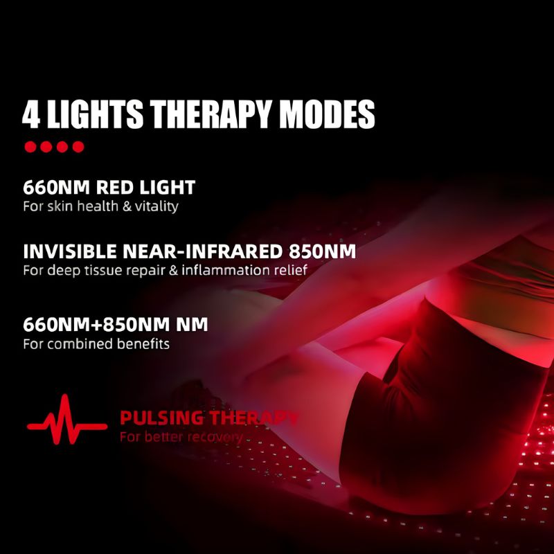 Rotlichttherapie-Liege mit Infrarot für ganzheitliches Wohlbefinden