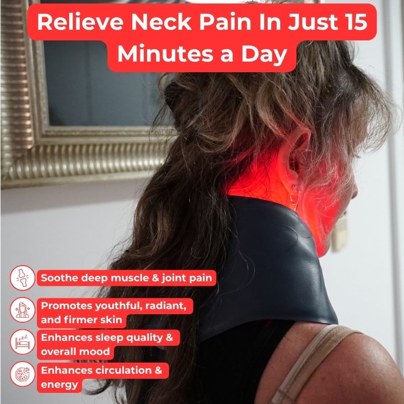Hands Free Portable Neck Wearable Red Light Therapy Device
