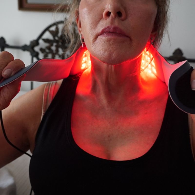Hands Free Portable Neck Wearable Red Light Therapy Device