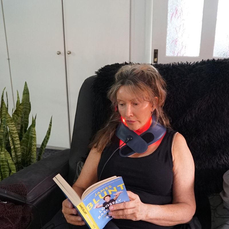 Hands Free Portable Neck Wearable Red Light Therapy Device