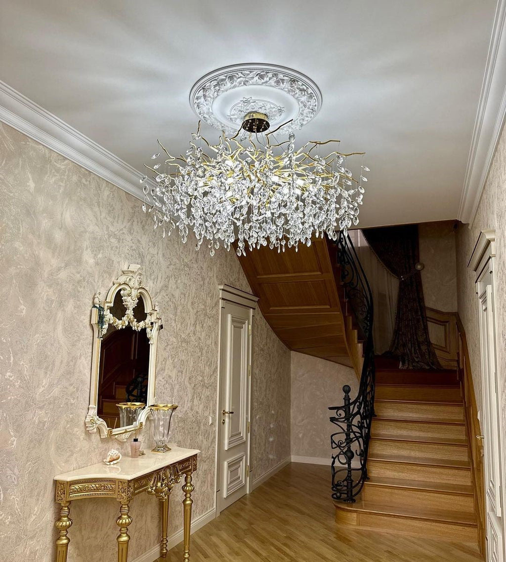 Lampadario a Bracci in Cristallo Stile Francese per Case Moderne