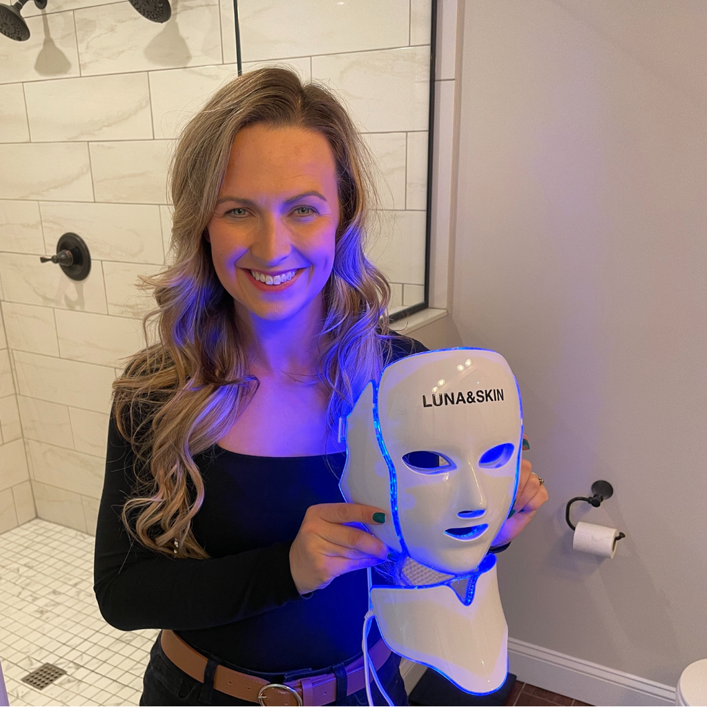 NovaGlow RegenMask - Hudfornyende LED ansigts- og nakkemaske