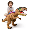 اسباب‌بازی دایناسور تی‌رکس راه‌رونده با کنترل از راه دور تعاملی و افکت‌های LED