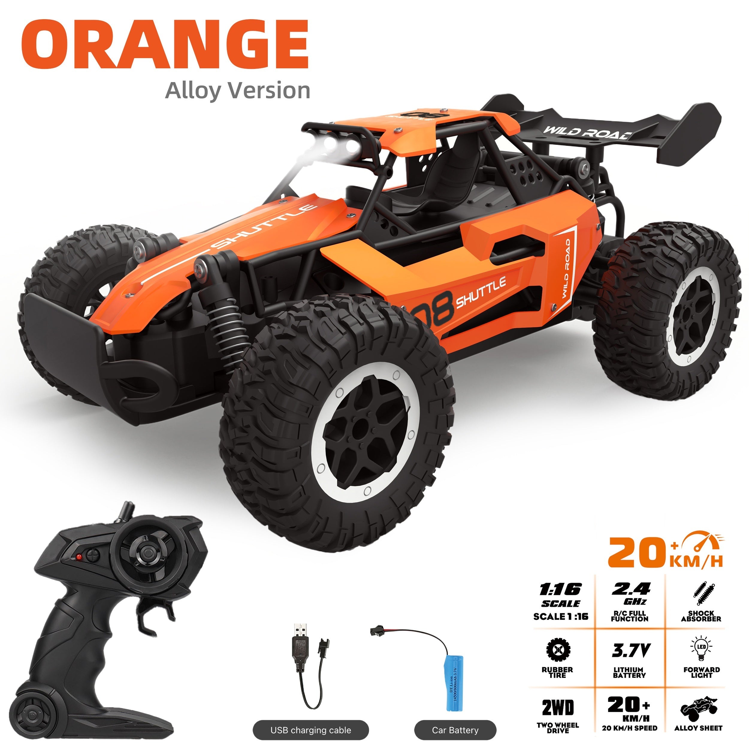 Veicolo RC Fuoristrada Tutto Terreno Racer Off-Road in Lega ad Alta Velocità