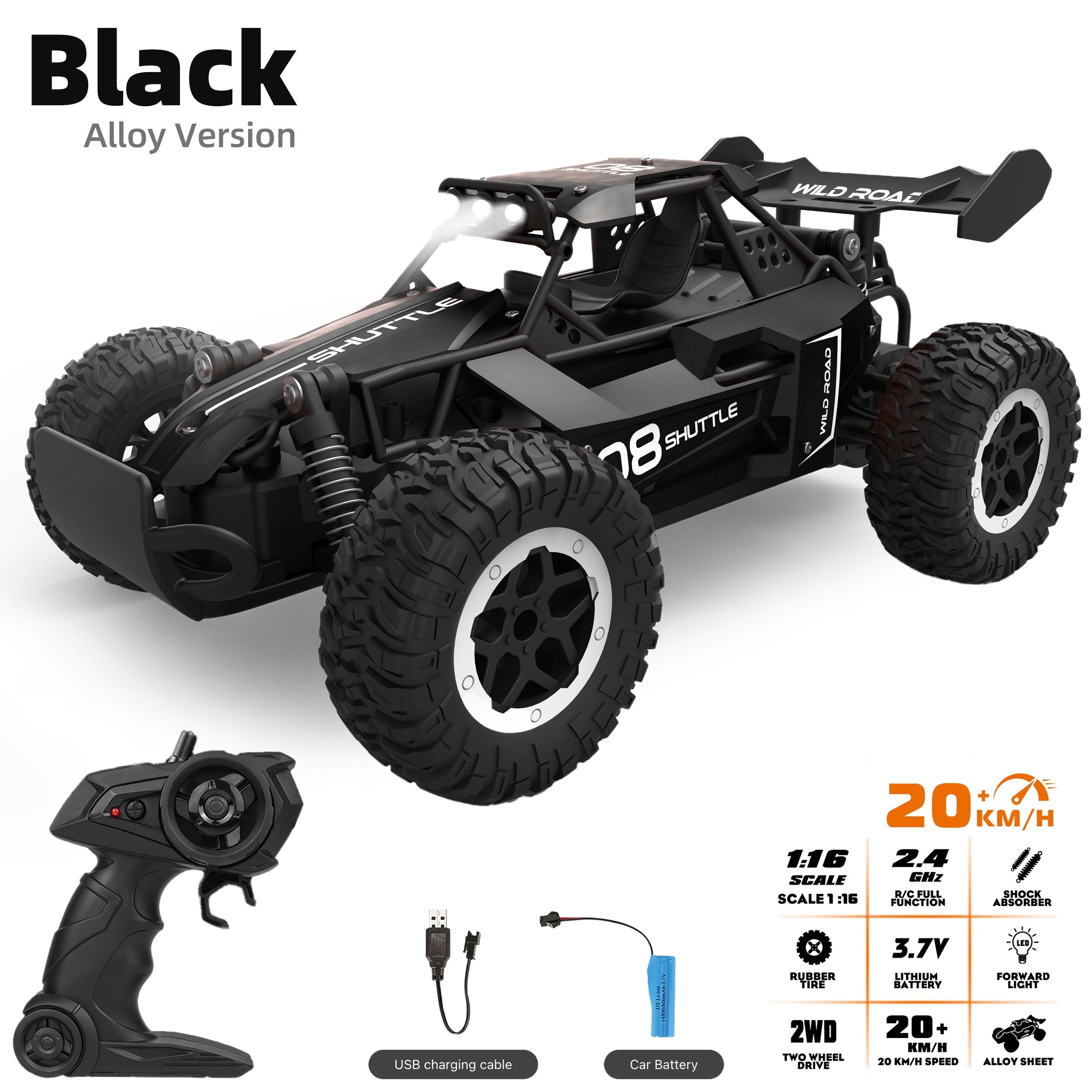 Veicolo RC Fuoristrada Tutto Terreno Racer Off-Road in Lega ad Alta Velocità