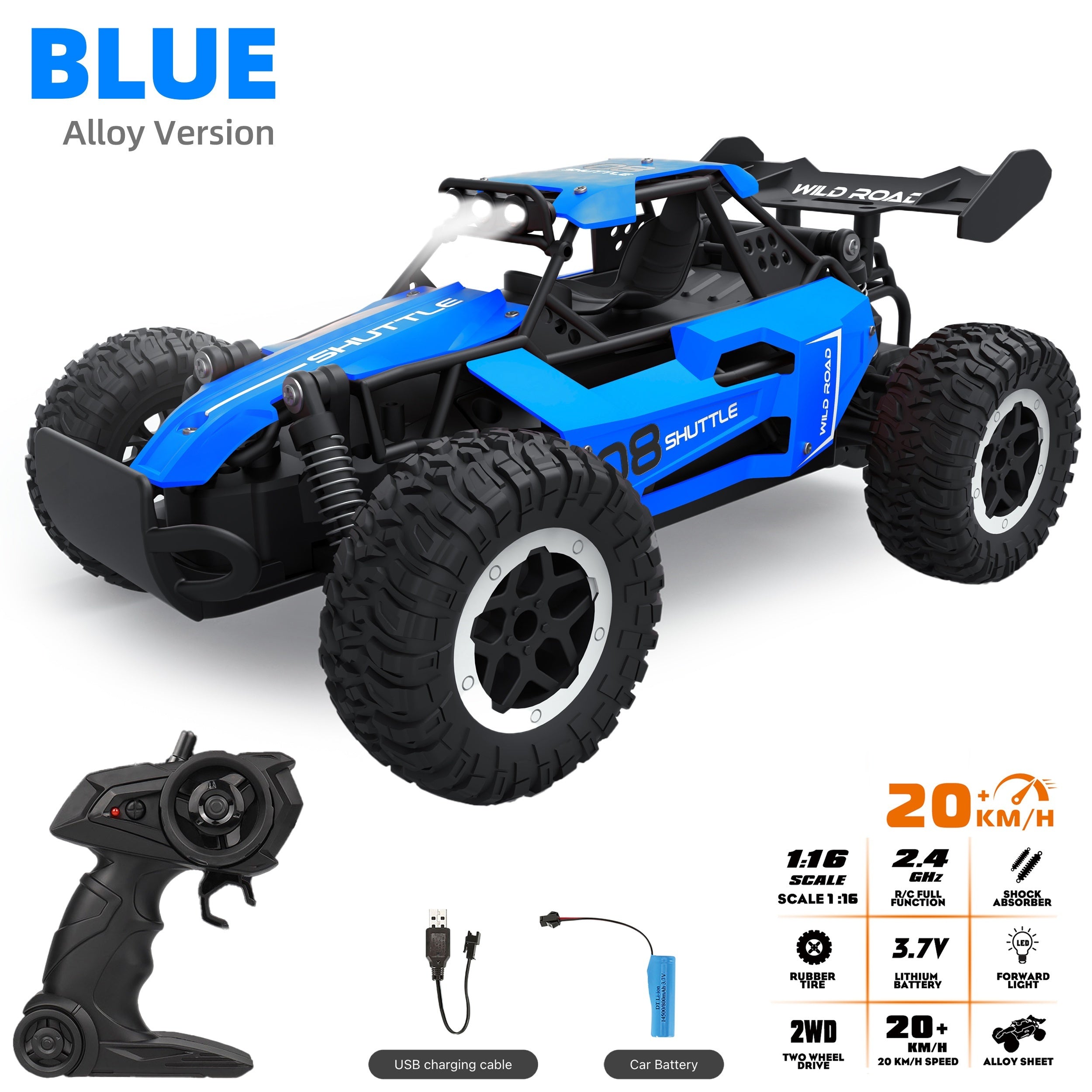 Veicolo RC Fuoristrada Tutto Terreno Racer Off-Road in Lega ad Alta Velocità