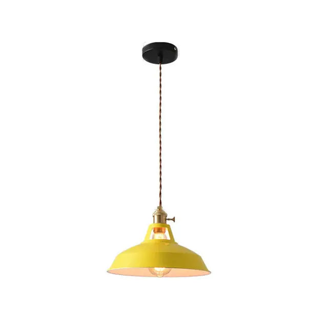 LumaNova Colorful Retro Pendant Light in Seven Vibrant Shades