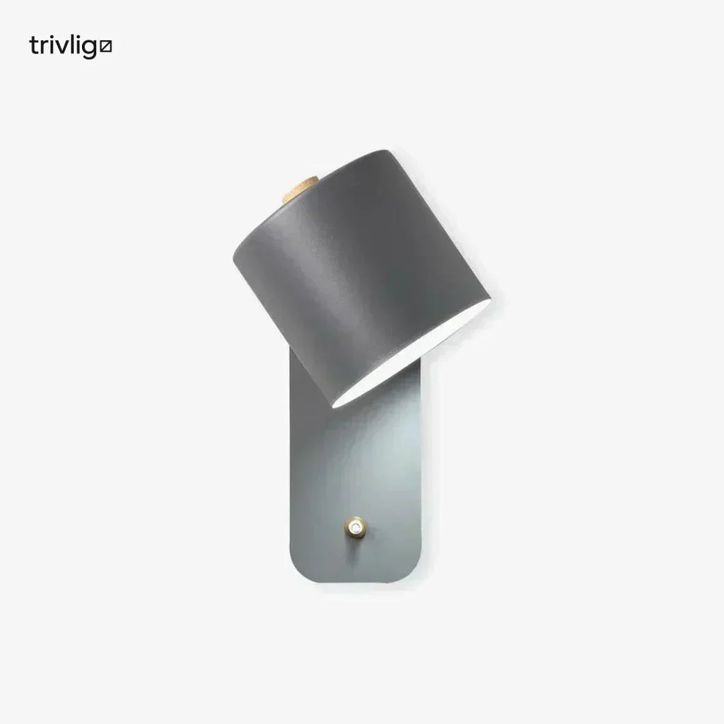 AstraLume Cylindrical Lampka nocna naścienna do wtyczki, bez konieczności okablowania