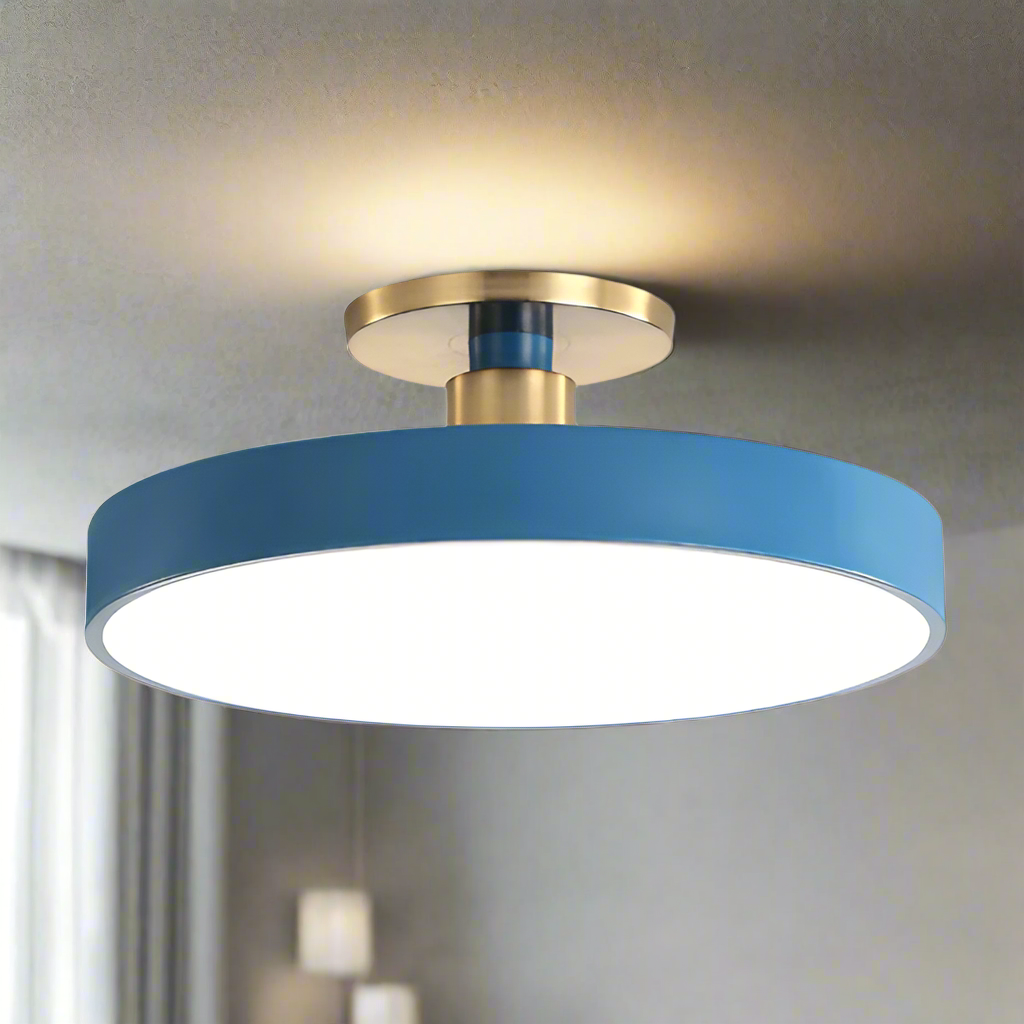 Lumora Rund LED Loftlampe i Nordisk Minimalistisk Stil