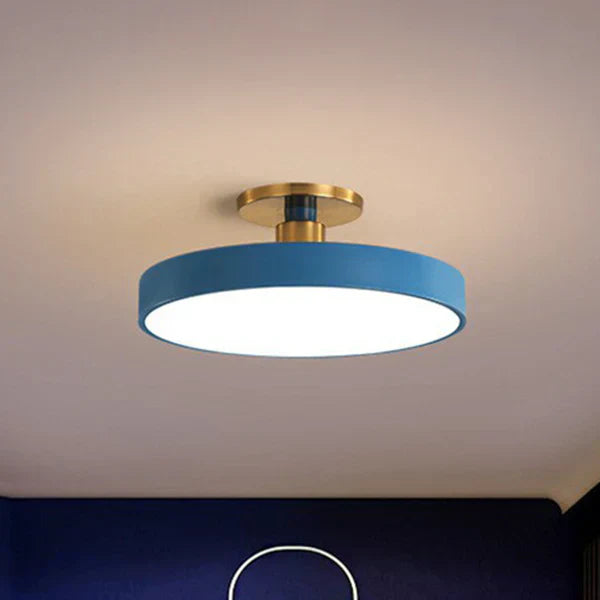 Lumora Rund LED Loftlampe i Nordisk Minimalistisk Stil