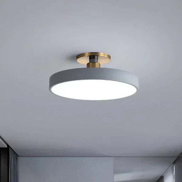 Lumora Rund LED Loftlampe i Nordisk Minimalistisk Stil