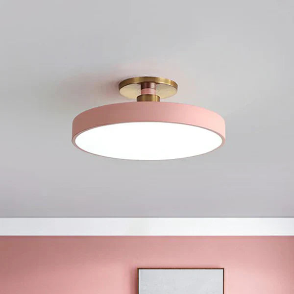 Lumora Rund LED Loftlampe i Nordisk Minimalistisk Stil