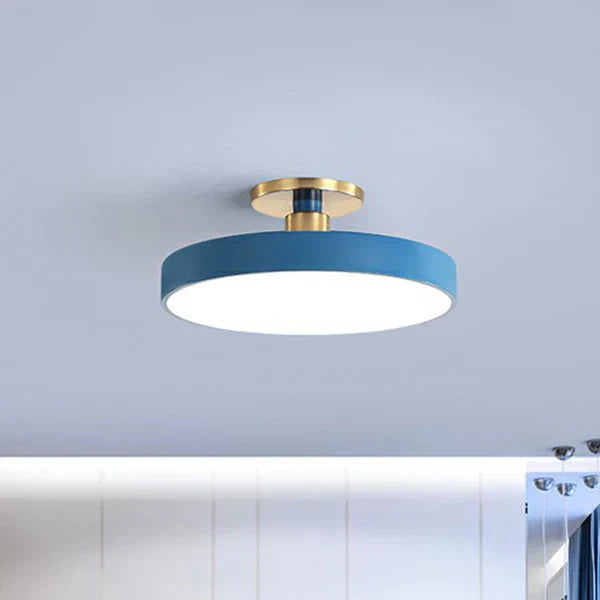 Lumora Rund LED Loftlampe i Nordisk Minimalistisk Stil
