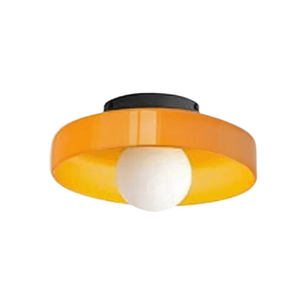 Round LED ceiling light modern glass lamp 0