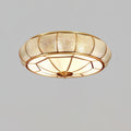 Verelle Round Ceiling Light With Textured Glass Finish