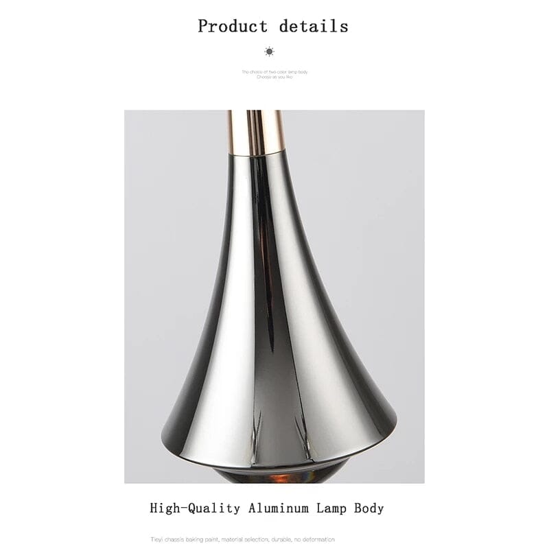 Vesari Water Drop LED Pendant Lights With Clear Glass Shade