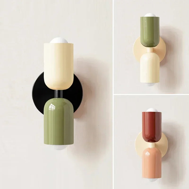 AuraNest Nordic Macaron Wandleuchte mit bidirektionaler Ambientebeleuchtung