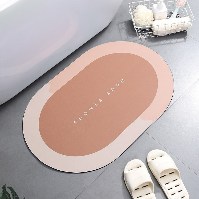 SwiftDry Absorbent Bath Mat for Quick Water Absorption