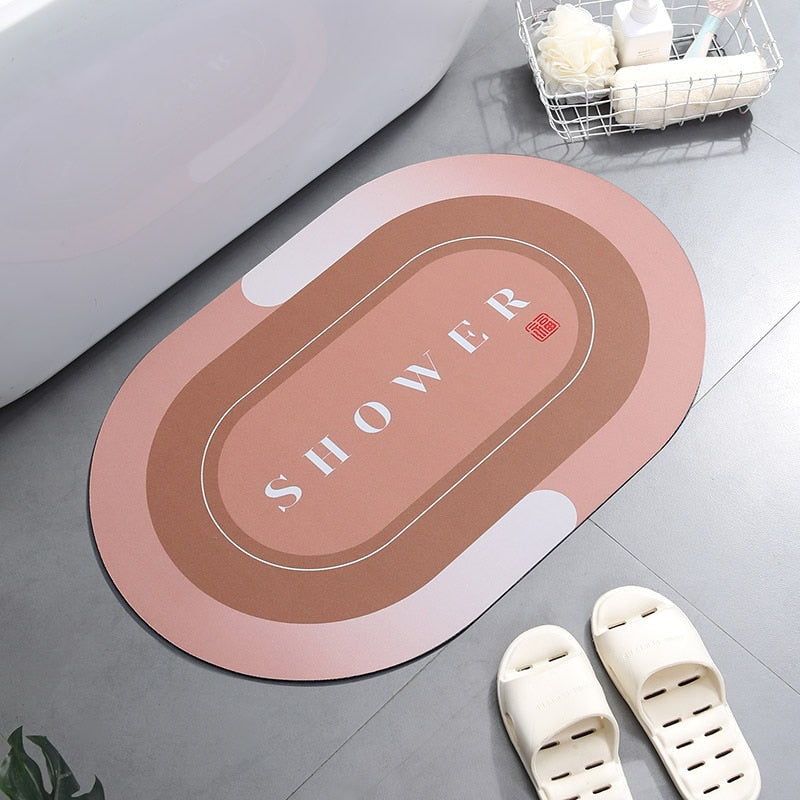 SwiftDry Absorbent Bath Mat for Quick Water Absorption