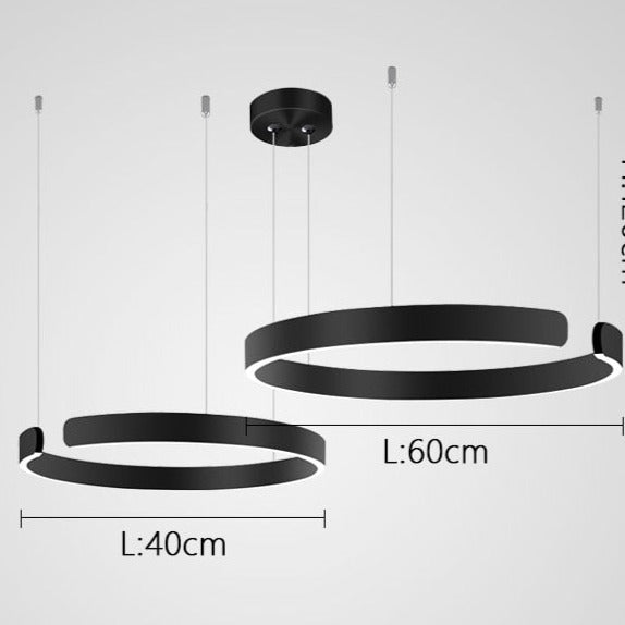 لوستر دایره‌ای LED الارا فلزی برای خانه لوکس مدرن