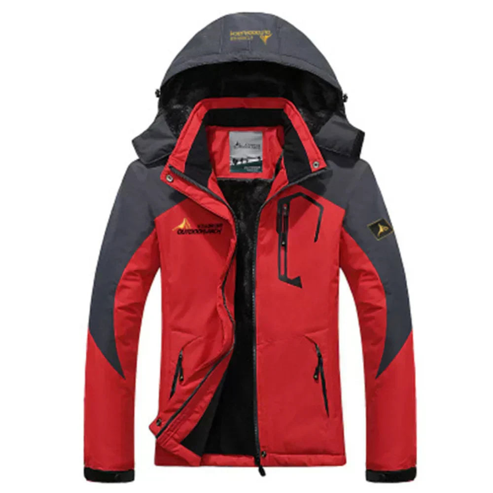 FrostGuard pánská zimní parka s kapucí, zateplená, voděodolná a větruodolná bunda